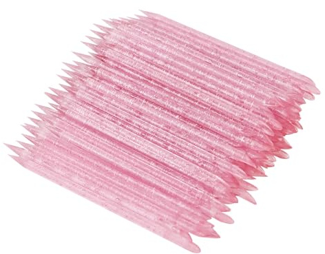 100 bastoncini usa e getta per cuticole per unghie, spingi cuticole bifacciali, manicure e pedicure per la pulizia delle unghie