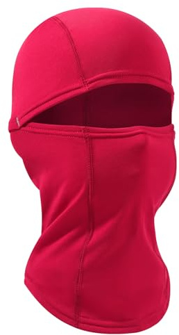 Huccik Balaclava Invierno para Niños, Antiviento, Máscara de Esquí para Chicos, Braga Térmica Multifuncional para Esquiar y Ciclismo (FR/ES, Letras, Talla única, Rosa)