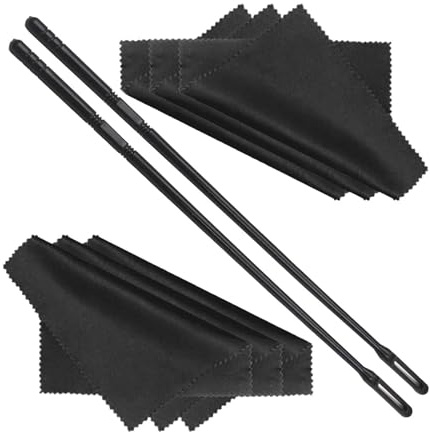 Kit di pulizia per flauto pratico lucidatura parti di strumenti musicali pulitore flauto