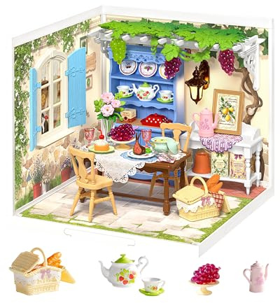 Rolife Super Creator Midsummer Dream Yard, Kit di Casa in Miniatura Fai da te, Casa delle Bambole per Figure d'azione, Kit Modello per Adulti da Costruire, Regalo Creativo di Compleanno e Natale