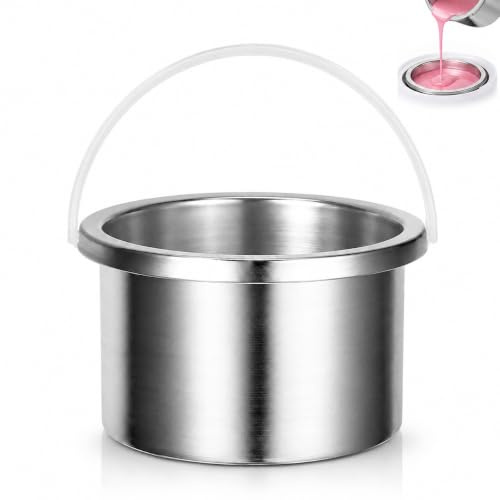 VALICLUD Wax Machine Inner Pot Wax Pot Replacement Aluminium Liner for Hair Removal Melting Machine Warmer Replacement Container Easy Clean Accessory for Home and Salon Use 4.72 X 4.72 X 2.48 in | Portable aluminium pot insert with lifting handle, 12.00X12.00X6.30cm/4.72X4.72X2.48in, for hair removal warmers