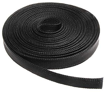 Guaina Per Cavi Elettrici Flessibile 10m Nero Isolato A Treccia Tenuta In Cavo For Cavi Con Espandibile(14mm)