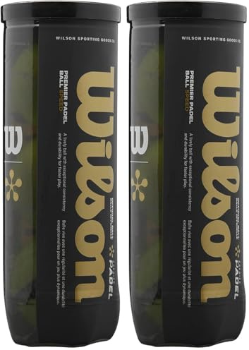 WILSON Premier Padel Speed 3 Ball Can (Lot de 2)