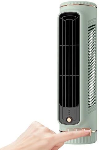 Pequeño ventilador de columna para cámara recargable sin aspas portátil