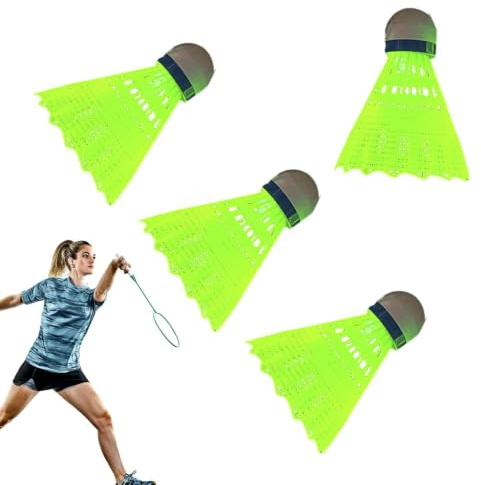 Generisch Leuchtende Federbälle | Stabiler Federball mit Lichtern | Leuchtendes Badminton für Hinterhof-Badmintonspiel im Freien bei Nacht, Badmintonzubehör, Geschenke für im Teenageralter
