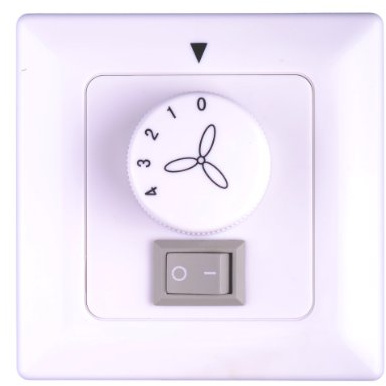 Pepeo Wandschalter/Stufenschalter für Deckenventilator mit Licht - Aufputz