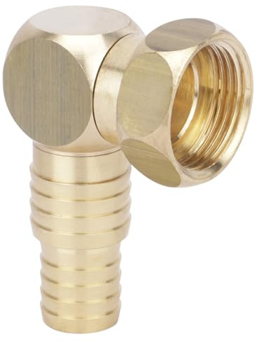 Boutté 2100932 RTC19 Raccord tournant dévidoir coudé femelle 20x27 tuyau ø15/19 Or