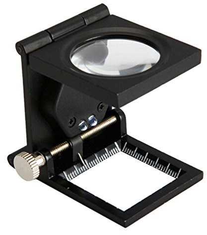 Lente d'ingrandimento di precisione per tessuti e ricamo, con luce LED e lente in vetro