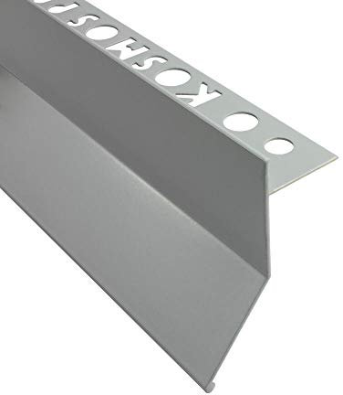 Alu Balkon Terrasse abtropf Profil Fliesenschiene Profil Schiene L300cm 10mm grau