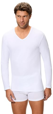 Abanderado Camiseta de Manga Larga Cuello Pico con tecnología termorreguladora Regul'activ Hombre x1