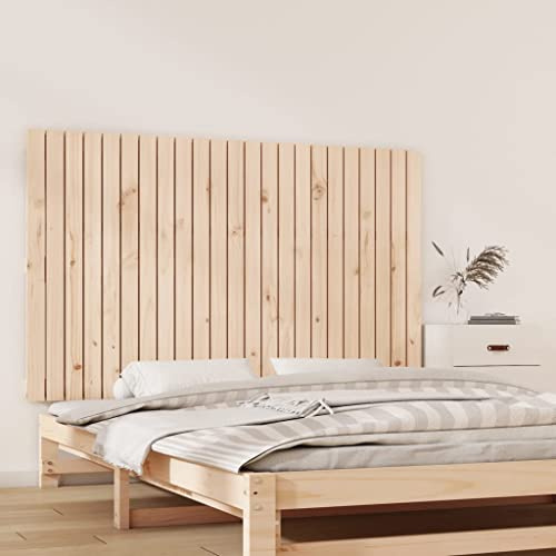 CKioict Betthaupt Wandkissen Bett Bettkopfteil Schlafzimmer Wand-Kopfteil 147x3x90 cm Massivholz KieferGeeignet für Schlafzimmer, Gästezimmer, Schlafsaal
