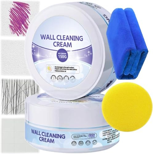 Crème de nettoyage et de conditionnement multi-usages pour murs et plafonds - Kit de pâte de nettoyage pour surfaces dures - Encres détachantes pour murs et plafonds