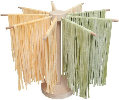 Zghhc Stendino per Pasta, 1 Grande Stendipasta in Legno Pieghevole per Pasta Fresca, Spaghetti, Spaghetti, Stendibiancheria