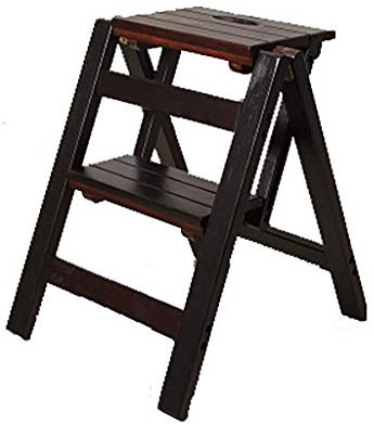 VUIPAJQC Échelle télescopique, échelle Domestique, escabeaux, escaliers pliants en Bois pour la Maison, B