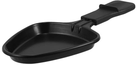 Cabilock Triangular Mini Cheese Melting Pan Nonstick Metal Grill Cheese Pan for Stove Top Indoor Raclette Cooking Portable Small Barbecue Plate Handle