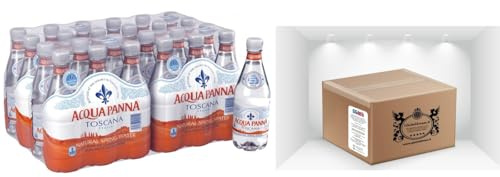 CG94 - Confezione Acqua Panna Toscana, Acqua Minerale Naturale di Sorgente 48 Bottiglie da 500ml - (BOX 48 Bottiglie)