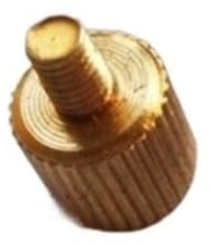 Muarted 2/5 Stück M3/M4/M5/M6 Messing Hand Twist Rändelschraube Schraube Dekoration Schraube(M4x6 5Pcs)