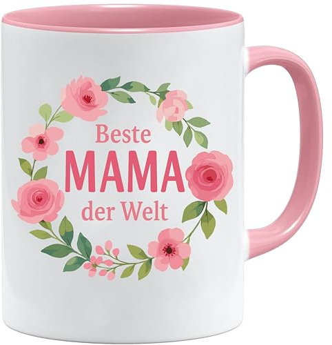 Beste Mama Der Welt Tasse | Liebevoller Kaffeebecher mit Herzmotiv | Geschenkidee für Mutter Geburtstag oder Muttertag | Muttertagsgeschenke | Geschenke für Mama