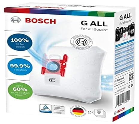 GDE - 20 Staubsaugerbeutel geeignet BBZ41FGALL Typ G ALL (17003048) kompatibel Bosch