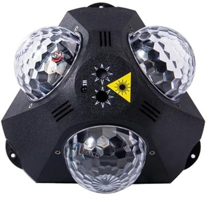 JHXHFJXZ Projecteur stroboscopique 5 en 1 for fête, discothèque, bar, cadeau, anniversaire, carnaval, Noël, décoration d'intérieur pour les soirées dansantes à domicile