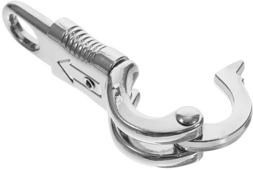 Alipis Gancio Sgancio Rapido Moschettone Molla in Lega Di Zinco Clip Girevole Con Pulsante Di Rilascio Accessorio Per Attrezzatura Equestre e Attività All Aperto