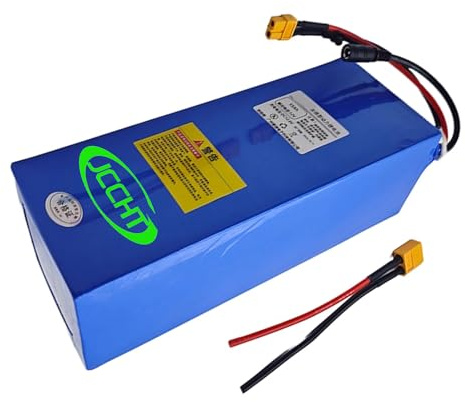 JCCHT DC 12V 12Ah 18Ah 25Ah 30Ah 42Ah 55Ah 66Ah Lithium Battery for Fishing Boat/Propeller/Net Pulling Boat/LED Lighting/Audio/Water Pump/Outdoor Spare Li-ion Battery,12V66Ah