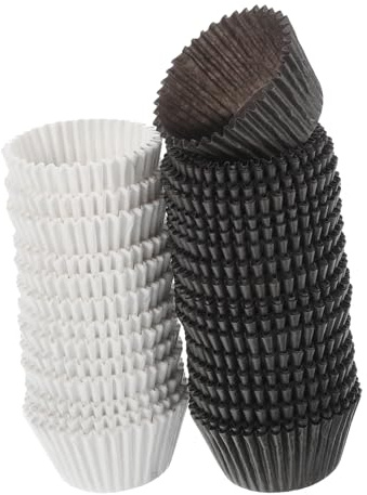 ELAYARD 1000 piezas Papel para Cupcakes Grandes Blanco y Revestimientos Resistentes para Postres Aptos para Fiestas Horneado y Eventos para Magdalenas y Muffins