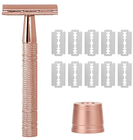 Rakhyvel för kvinnor och basstation – högkvalitativ säkerhetsrazor – ergonomisk rakhyvel med hållbart handtag – rakhyvel för kvinnor med säker användning