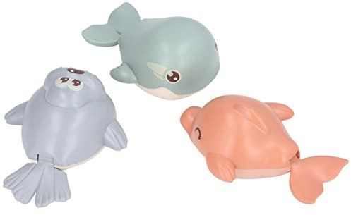 Generic Uhrwerk Schwimmen Kleiner Wal Aufziehtier Badewanne Spielzeug für Bildung ABS-Material