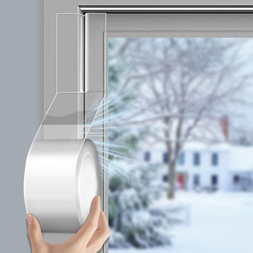 Draught Excluder Tape for Windows & Doors - 3.5 cm Wide Extra Thick Seal - No-Residue Removable Weather Sealing - Stops Cold Drafts, Dust & Saves Energy - Easy Winter Insulation Tape (10m Roll)