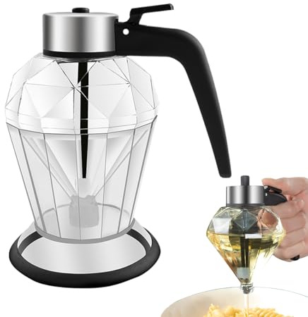 Glass Honey Dispenser With Stand No Drip, Clear No Drip Syrup Dispenser, 200ml User-Friendly Olive Oil Jar Container For Chocolate Spread