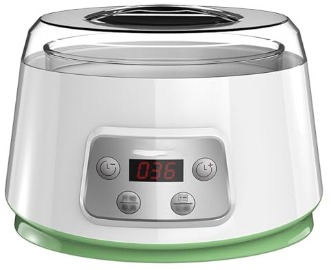 Yoghurt Maker, Mini Compact Fermented, Large Capacity Glass Liner Constant Temperature Fermentation for Yoghurt, Greek Yoghurt, Cheese, Natto