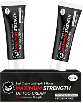 Crème pour Tatouage Crème anesthésiante pour tatouage, anti-douleur, avant tatouage, épilation au laser, piercing,microblading semi-permanent, épilation, engourdie, accessoire de tatouage