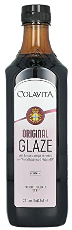 Colavita Balsamic Glaze - 32 Fl Oz - Tart and Sweet Flavor Perfect for Enhancing Salads, Pasta, Pizza, and More