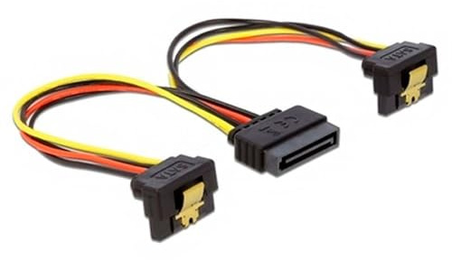 DeLOCK Y-Kabel Y-Kabel Power SATA 15 Pin > 2 x SATA HDD