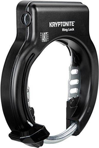 Kryptonite Ring Lock Nicht klappbares Fahrradschloss Unisex Erwachsene, Schwarz