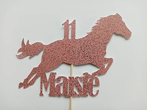 Personalised Cake Topper, Horse, Card, Birthday, Celebration