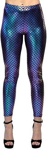 Boland - Leggings Meerjungfrau, Schuppenmuster, Unterwasserwelt, Kostüm, Mottoparty, Karneval, JGA