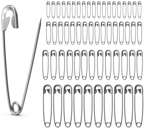 200x Stück Sicherheitsnadeln Mix - Klein & Groß - Safety pins Nadeln Set - Verbandklammern zum Nähen & Schneidern