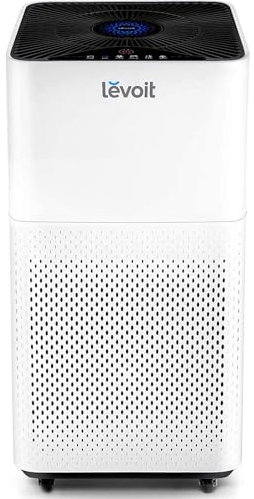 Levoit Luftreiniger mit Luftfilter, Air Purifier mit 360 m³/H CADR für Raucherzimmer Wohnung, Luftreiniger mit Luftsensor Schlafmodus Timer für Allergiker Raucher Tierbesitzer