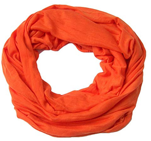 Niklarson Loop Schal Tuch orange Rundschal 160x45cm unisex Schlauch T7034