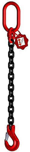 Anschlagkette Güteklasse 8 1-Strang 1,0 m 8 mm ohne Verkürzung schwarz