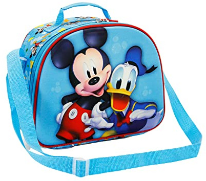 Karactermania 3705, Bolsa Portamerienda 3D Cheerful Unisex Kids, Azul,