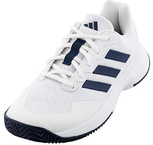 adidas Gamecourt 2 tennissko för män, Vit/Team marinblå/vit, 44 EU
