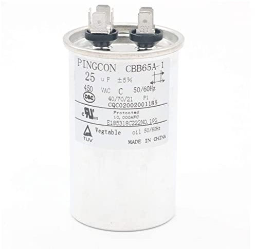 Fasizi Motor Condensador 25uF CBB65 para Aire Acondicionado 450VAC SH 40/70/21 50/60Hz