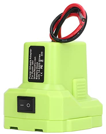 Batterieadapter kompatibel mit 18V ONE+ Lithium-Ionen-Akku, 14 AWG Kupferdraht mit Schnellkupplung, Rot/Schwarz, 95x78x85mm