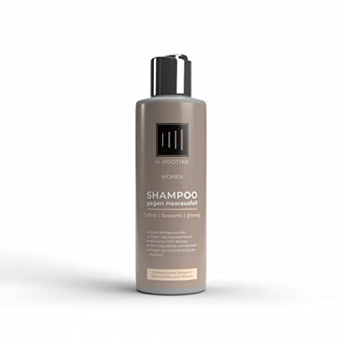 H-ROOTINE Shampoo gegen Haarausfall für Frauen - Coffein-Shampoo für dünner werdendes & kraftloses Haar • Ohne Parabene & Silikone - Anti Hairloss Women 200ml (1er-Pack)