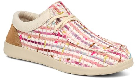 Sanuk Shaka Lite 2 - Mocasines planos de acuarela para mujer, Rosa, dorado, 38.5 EU