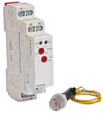 RELTECH Dämmerungsschalter RDS2SL, mit separatem Lichtfänger, DIN-Schiene