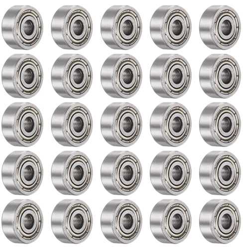 QUARKZMAN 25 Stück 623ZZ Kugellager 3x10x4mm Kohlen Stoffstahl Lager | Doppelt Abgeschirmt, ABEC3 Z1, Für Motoren
